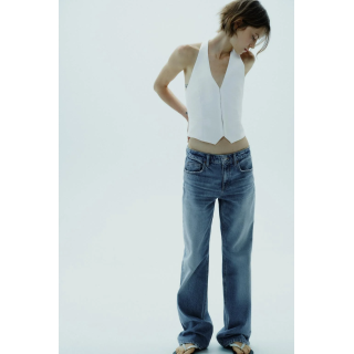 ДЖИНСЫ TRF WIDE LEG FULL LENGTH СО СРЕДНЕЙ ПОСАДКОЙ