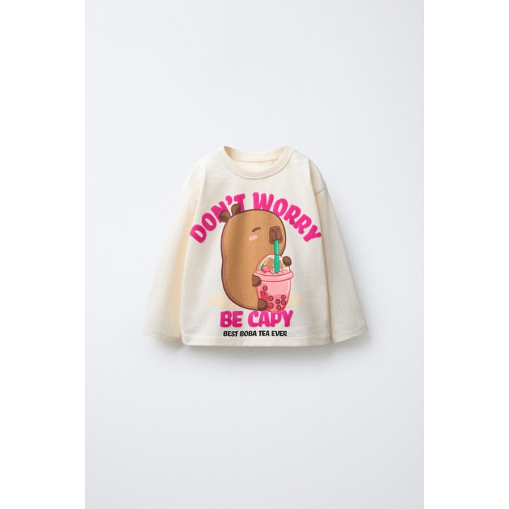 ФУТБОЛКА С ПРИНТОМ CAPIBARA CAPYFUN ©