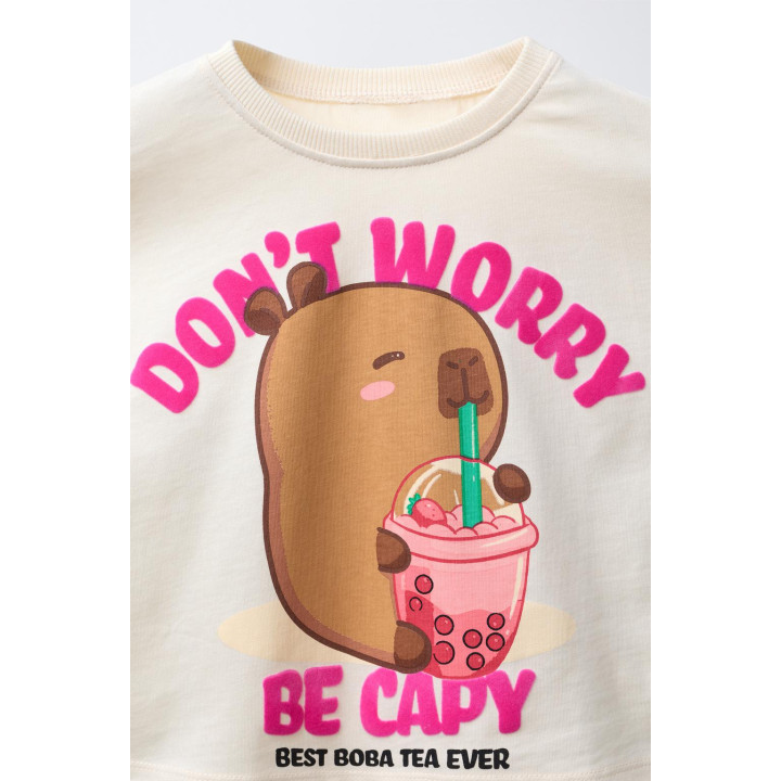 ФУТБОЛКА С ПРИНТОМ CAPIBARA CAPYFUN ©