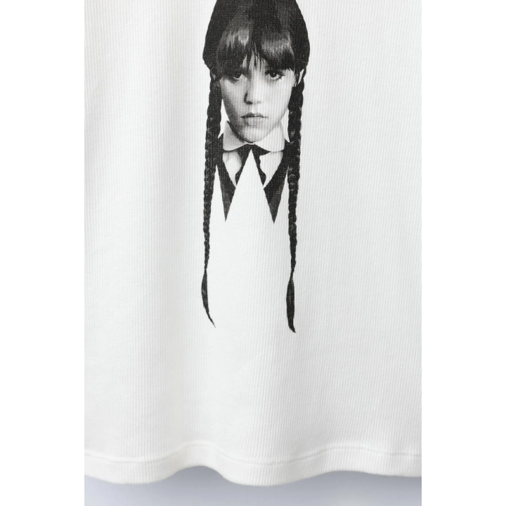 Футболка с ребристой текстурой wednesday ©