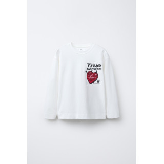 Футболка с принтом замка в форме сердца