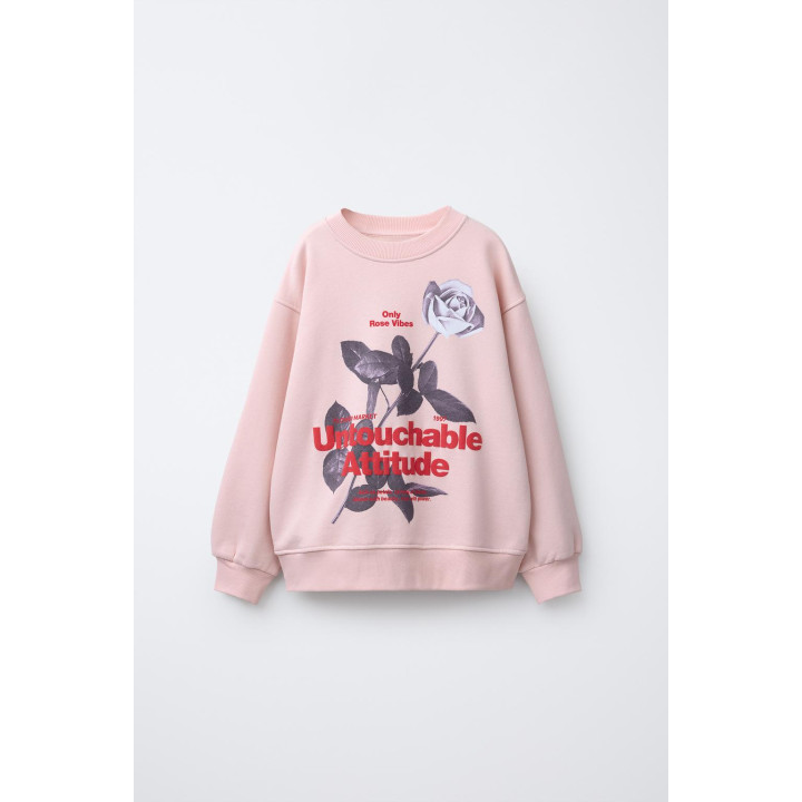 ТОЛСТОВКА С ЦВЕТОЧНЫМ ТИСНЕНИЕМ