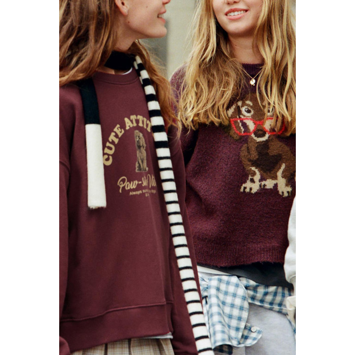 ТОЛСТОВКА С ПРИНТОМ СОБАКИ