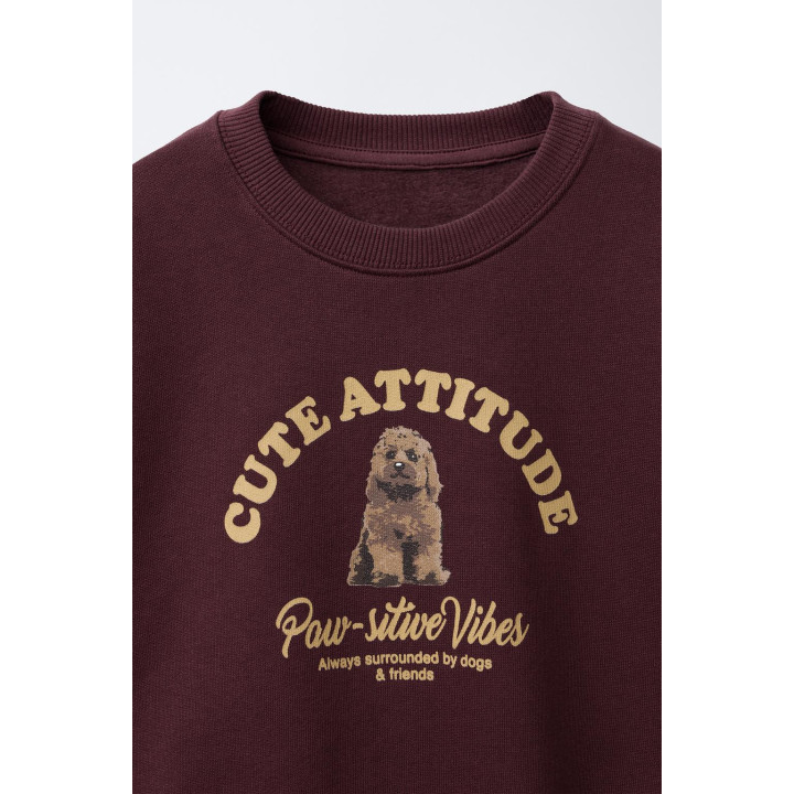 ТОЛСТОВКА С ПРИНТОМ СОБАКИ