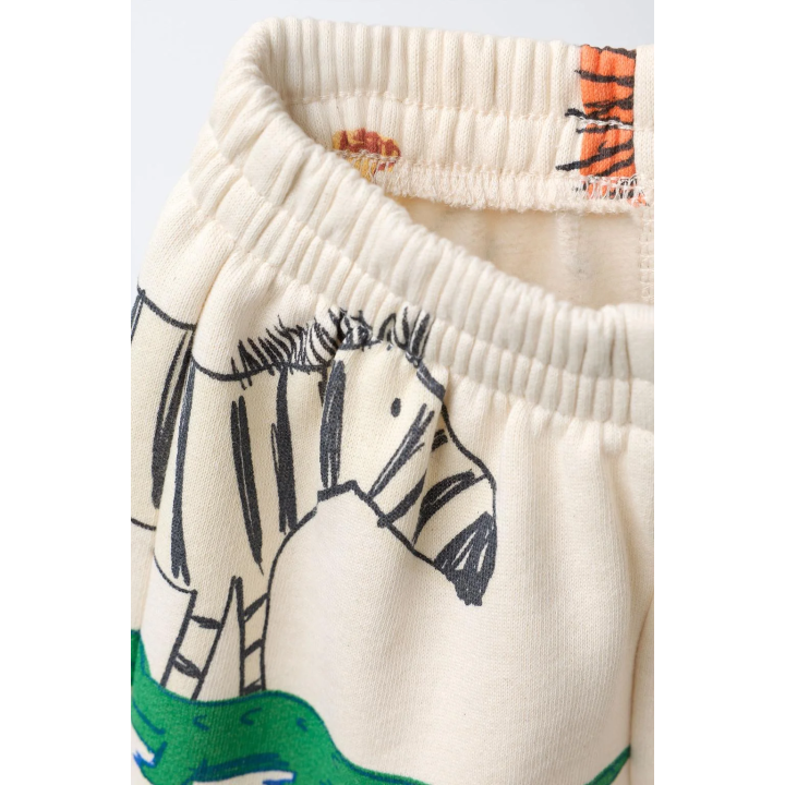 ANIMAL PRINT JOGGING SWEATSHIRT AND JOGGER TROUSERS SET