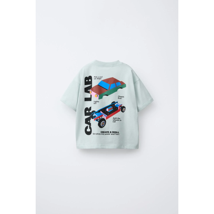 ФУТБОЛКА С ПРИНТОМ АВТОМОБИЛЯ