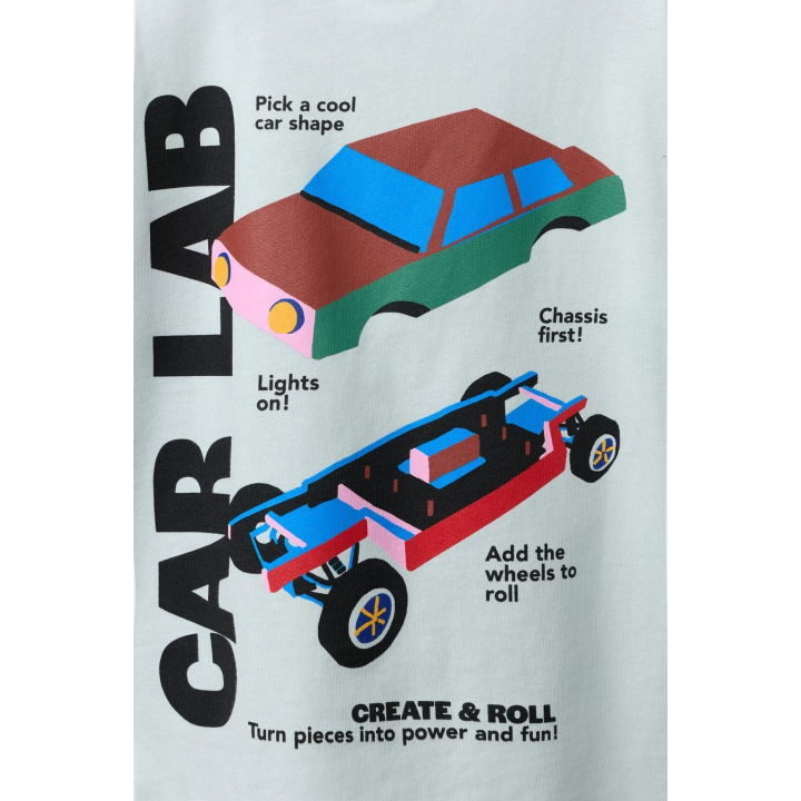 ФУТБОЛКА С ПРИНТОМ АВТОМОБИЛЯ