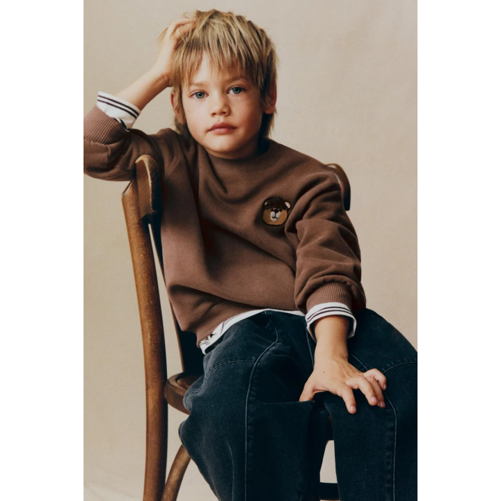 Свитшот с вышитым медведем