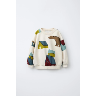 ТОЛСТОВКА С ПРИНТОМ «ДОМА»