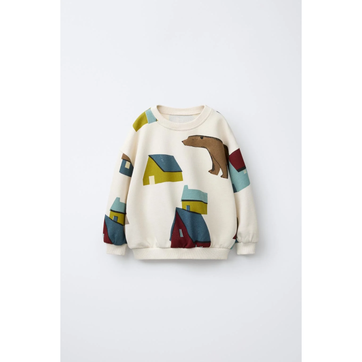 ТОЛСТОВКА С ПРИНТОМ «ДОМА»