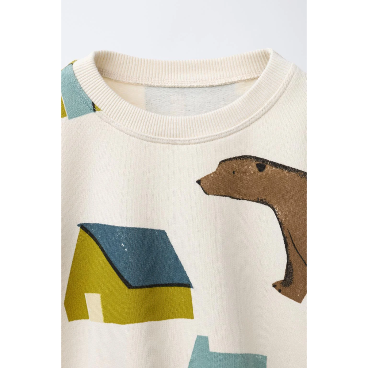 ТОЛСТОВКА С ПРИНТОМ «ДОМА»