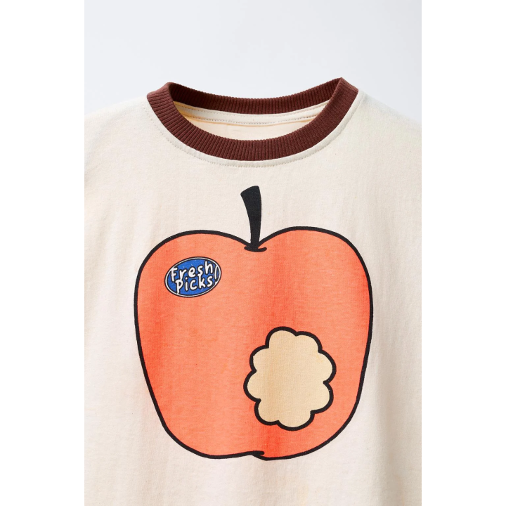 ФУТБОЛКА С ПРИНТОМ «ЯБЛОКО»