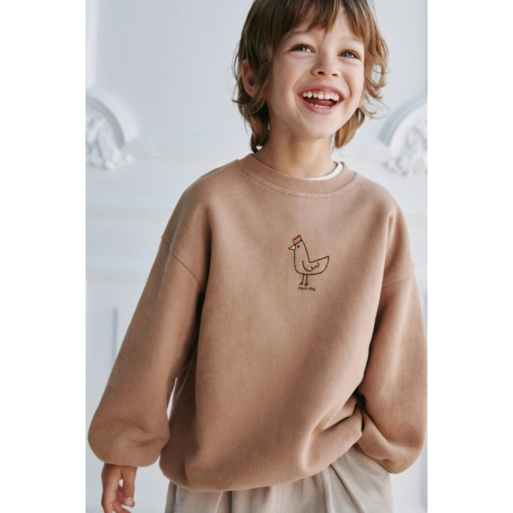 ТОЛСТОВКА С ВЫШИВКОЙ ПЕТУХА