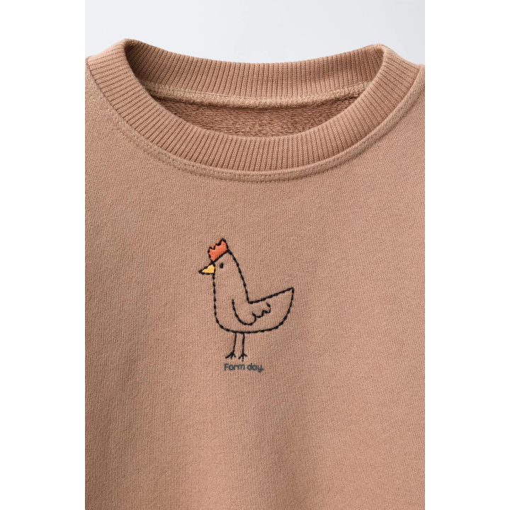 ТОЛСТОВКА С ВЫШИВКОЙ ПЕТУХА