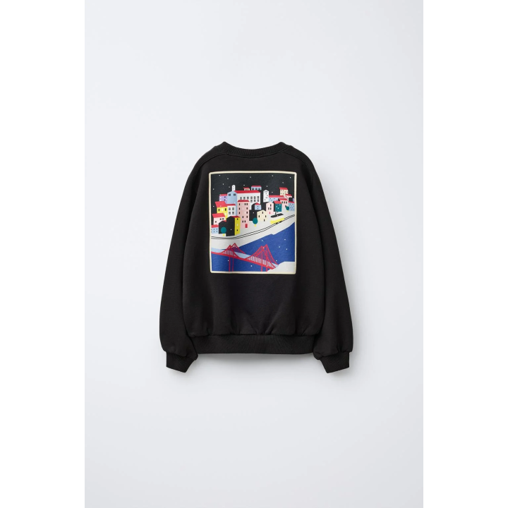 ТОЛСТОВКА С ПРИНТОМ «ГОРОД ЛИССАБОН»