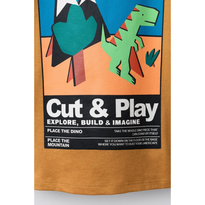 ФУТБОЛКА С ПРИНТОМ ДИНОЗАВРОВ