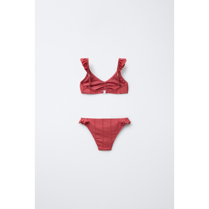 Детский купальник 6-14 лет/ бикини с завышенной талией