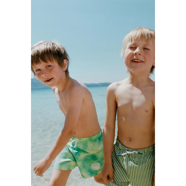 Шорты для плавания с завязкой 2-6 лет в технике тай-дай