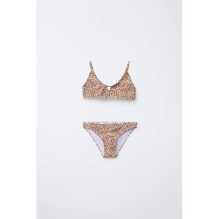 Бикини с животным принтом с вырезом для девочек от 6 до 14 лет