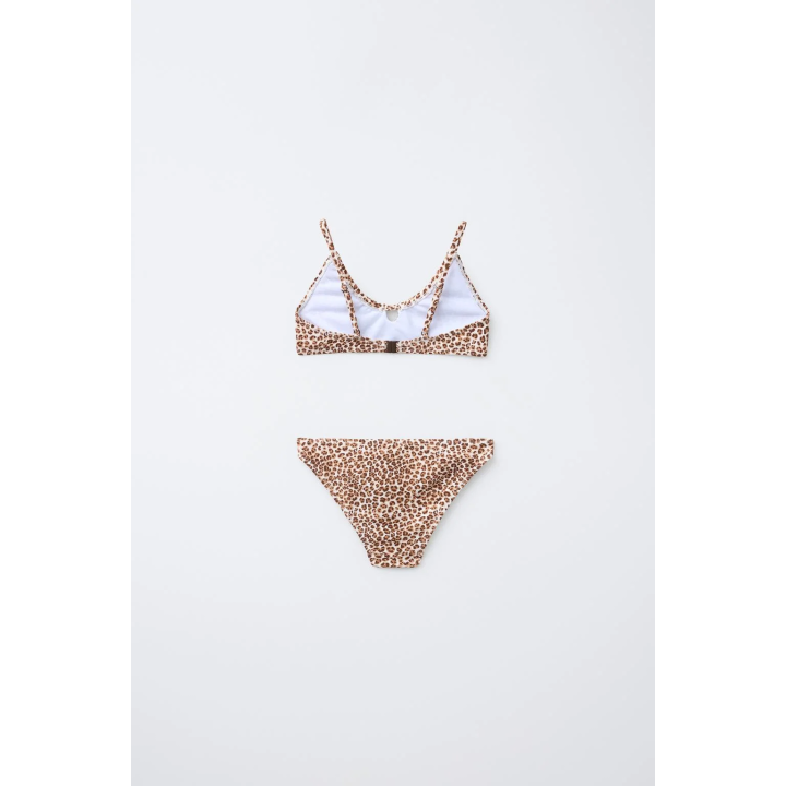 Бикини с животным принтом с вырезом для девочек от 6 до 14 лет