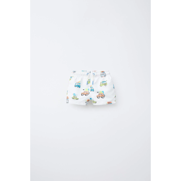 Шорты для плавания с принтами машин и мороженого для 2-6 лет