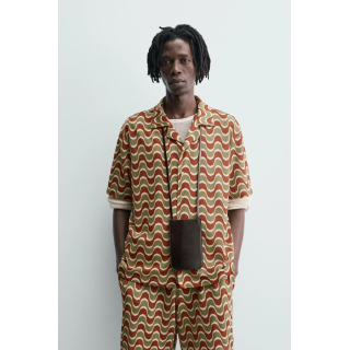 РУБАШКА JACQUARD С ГЕОМЕТРИЧЕСКИМ УЗОРОМ