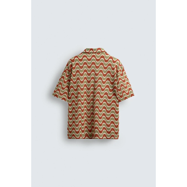 РУБАШКА JACQUARD С ГЕОМЕТРИЧЕСКИМ УЗОРОМ