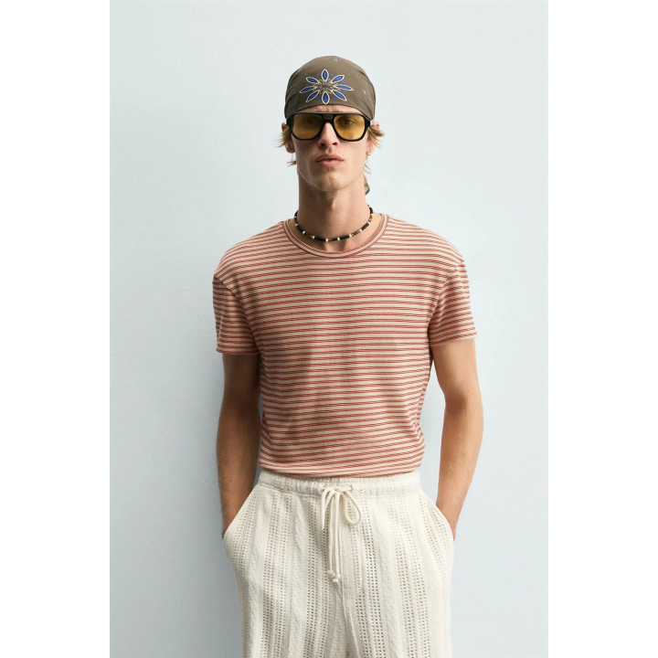 ЖАККАРДОВАЯ ФУТБОЛКА В ПОЛОСКУ