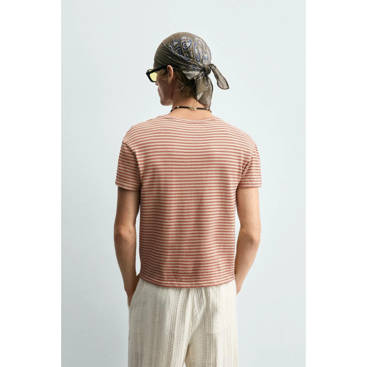 ЖАККАРДОВАЯ ФУТБОЛКА В ПОЛОСКУ