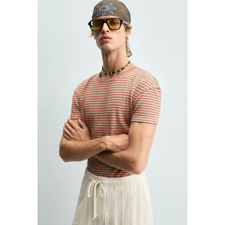 ЖАККАРДОВАЯ ФУТБОЛКА В ПОЛОСКУ