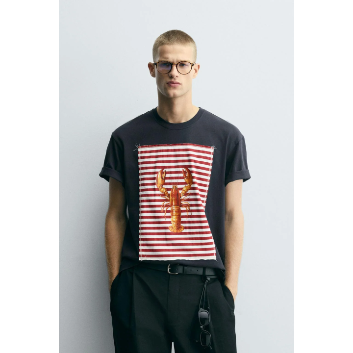 ФУТБОЛКА С НАШИВКОЙ «ЛОБСТЕР»