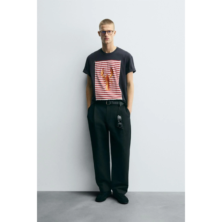 ФУТБОЛКА С НАШИВКОЙ «ЛОБСТЕР»