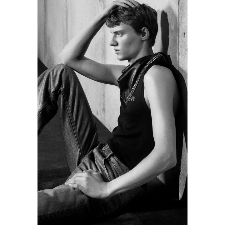 Топ с логотипом из страз ludovic de saint sernin x zara