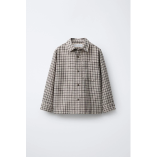 ФЛАНЕЛЕВАЯ РУБАШКА В КЛЕТКУ С КАРМАНОМ