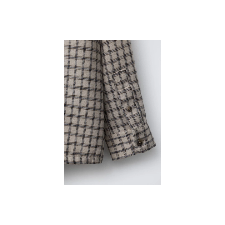 ФЛАНЕЛЕВАЯ РУБАШКА В КЛЕТКУ С КАРМАНОМ