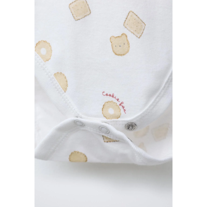 НАБОР ИЗ ПЯТИ БОДИ С ПРИНТОМ ПЕЧЕНЬЯ