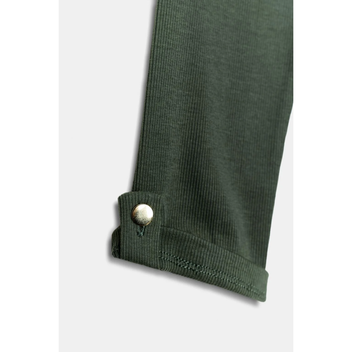 ФУТБОЛКА В РУБЧИК С ПУГОВИЦАМИ