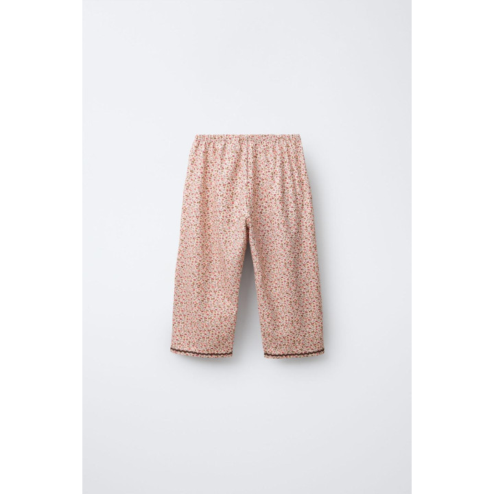 2-6 ЛЕТ/ПИЖАМА В ЦВЕТОЧНЫЙ ПРИНТ С КРУЖЕВОМ