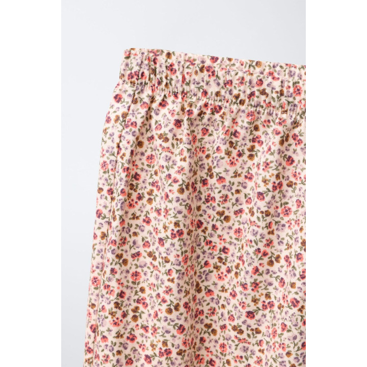 2-6 ЛЕТ/ПИЖАМА В ЦВЕТОЧНЫЙ ПРИНТ С КРУЖЕВОМ