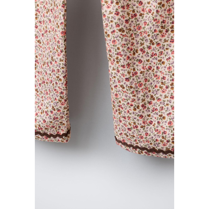 2-6 ЛЕТ/ПИЖАМА В ЦВЕТОЧНЫЙ ПРИНТ С КРУЖЕВОМ