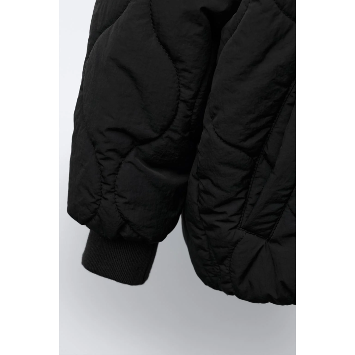 СТЕГАНЫЙ БОМБЕР С КАПЮШОНОМ WATER REPELLENT