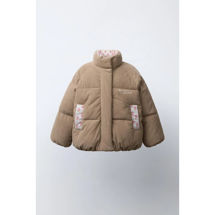 СТЕГАНАЯ КУРТКА ИЗ ВЕЛЬВЕТА В СТИЛЕ ПЭЧВОРК