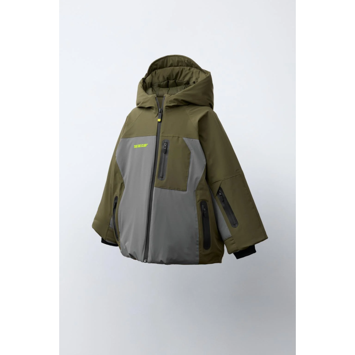 COLOUR BLOCK HOODED WATERPROOF AND WINDPROOF JACKET RECCO® SYSTEM SKI COLLECTION