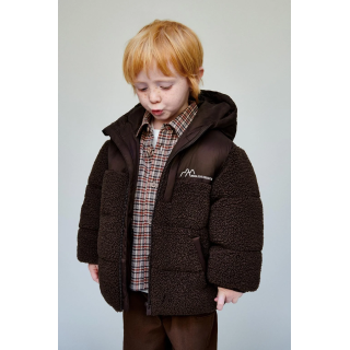 КОМБИНИРОВАННОЕ ПАЛЬТО ИЗ ИСКУССТВЕННОЙ ОВЧИНЫ