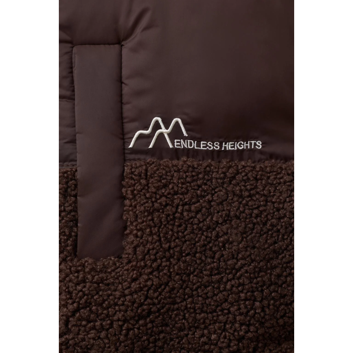 КОМБИНИРОВАННОЕ ПАЛЬТО ИЗ ИСКУССТВЕННОЙ ОВЧИНЫ