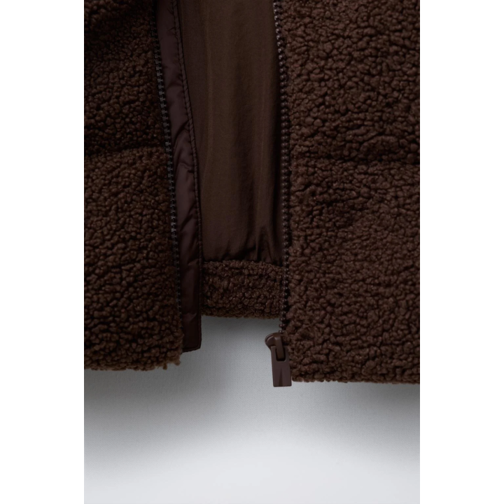 КОМБИНИРОВАННОЕ ПАЛЬТО ИЗ ИСКУССТВЕННОЙ ОВЧИНЫ