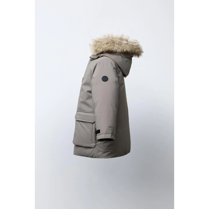 ПАРКА С КАПЮШОНОМ И СЪЕМНЫМ ИСКУССТВЕННЫМ МЕХОМ WATER REPELLENT