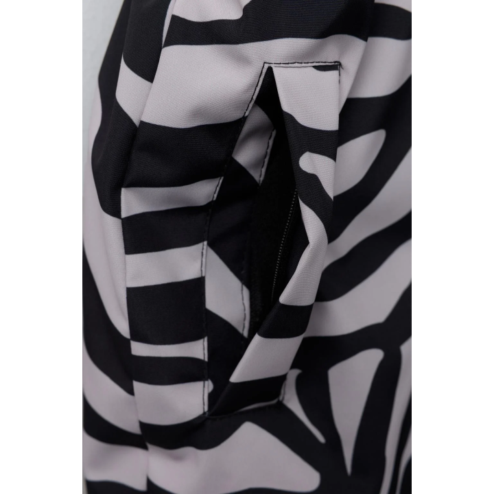 КОМБИНЕЗОН ДЛЯ ЛЫЖ С ВОДО- И ВЕТРОЗАЩИТОЙ, ПРИНТ «ЗЕБРА»