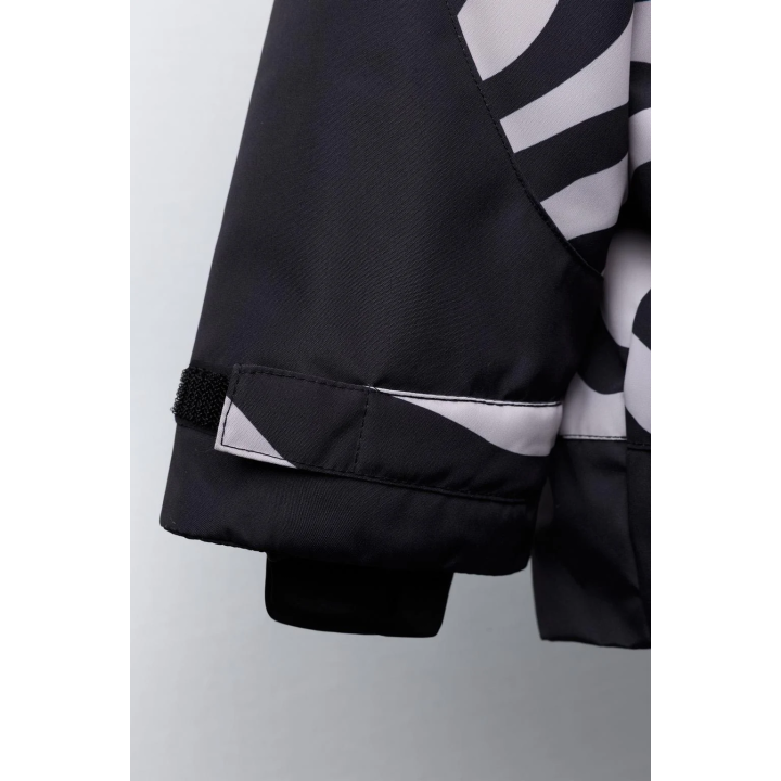 ВОДОНЕПРОНИЦАЕМАЯ И ВЕТРОЗАЩИТНАЯ ЛЫЖНАЯ КУРТКА С ПРИНТОМ ЗЕБРЫ