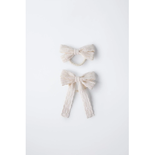 НАБОР ИЗ 2 РЕЗИНОК ДЛЯ ВОЛОС С БАНТОМ